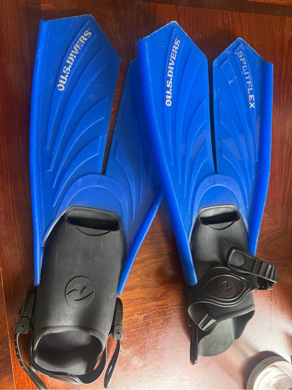 US Divers Blue Split-Flex Snorkel Fins
